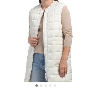 Rebecca Minkoff Ivory Quilted Vest